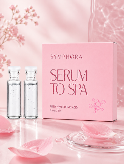 Symphora Serum to Spa Hair Spa Treatment with Hyaluronic Acid | Deep Repair & Intense Hydration | 5 x 5ml Ampoules